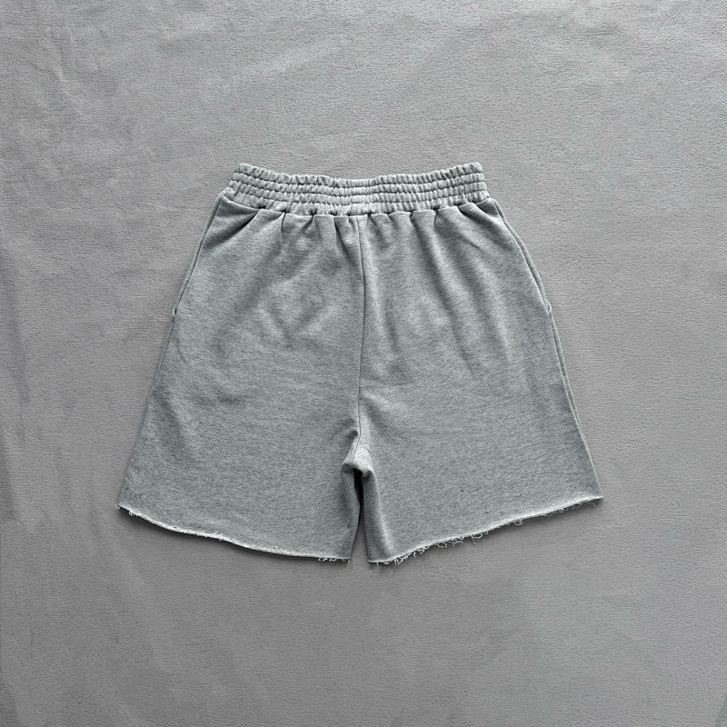 Sp5der Og Web Logo Sweat Short Heather Grey 5