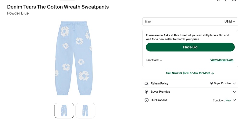 Denim Tears The Cotton Wreath Powder Pants 3