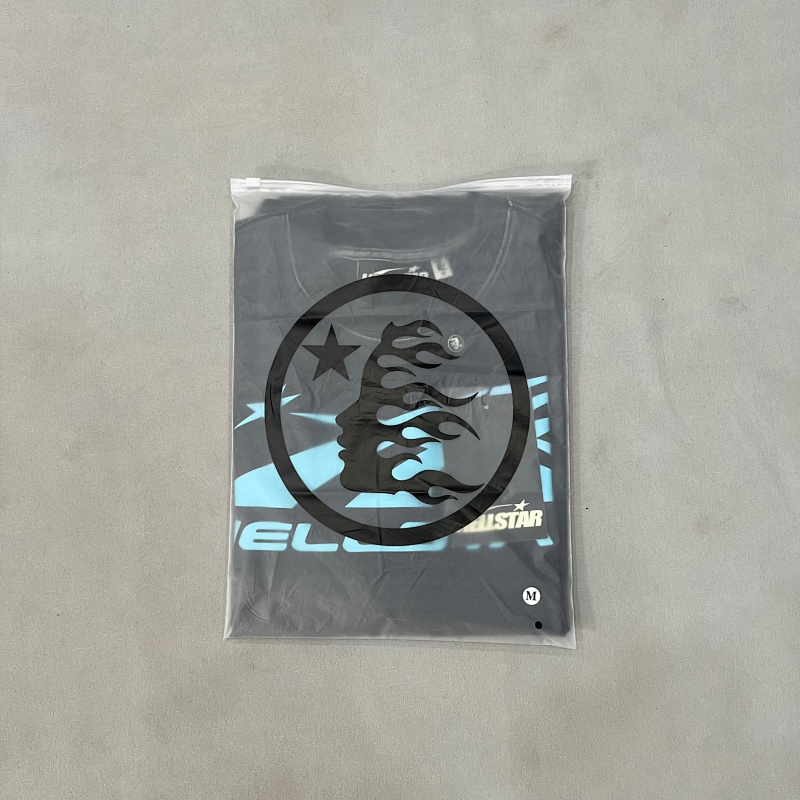 Hellstar Sports Core Logo T-Shirt 'Black/Aqua Blue' 10