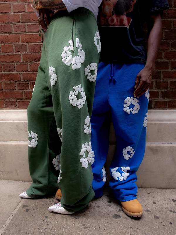 New Cotton Wreath BaggySweatpants Denim Tears 3