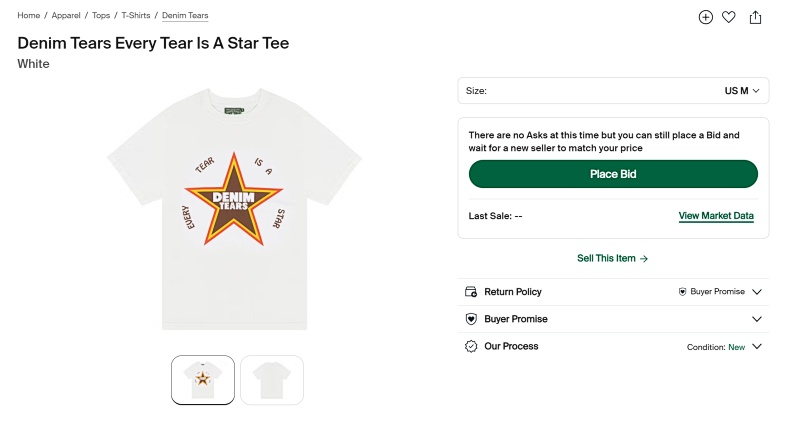Denim Tears Every Tear Is A Star Tee 4