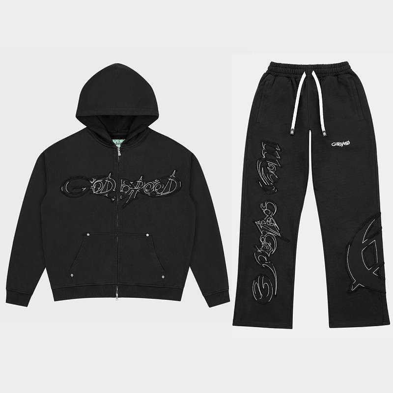Godspeed Raw Import Sweatsuit 'Black' 2