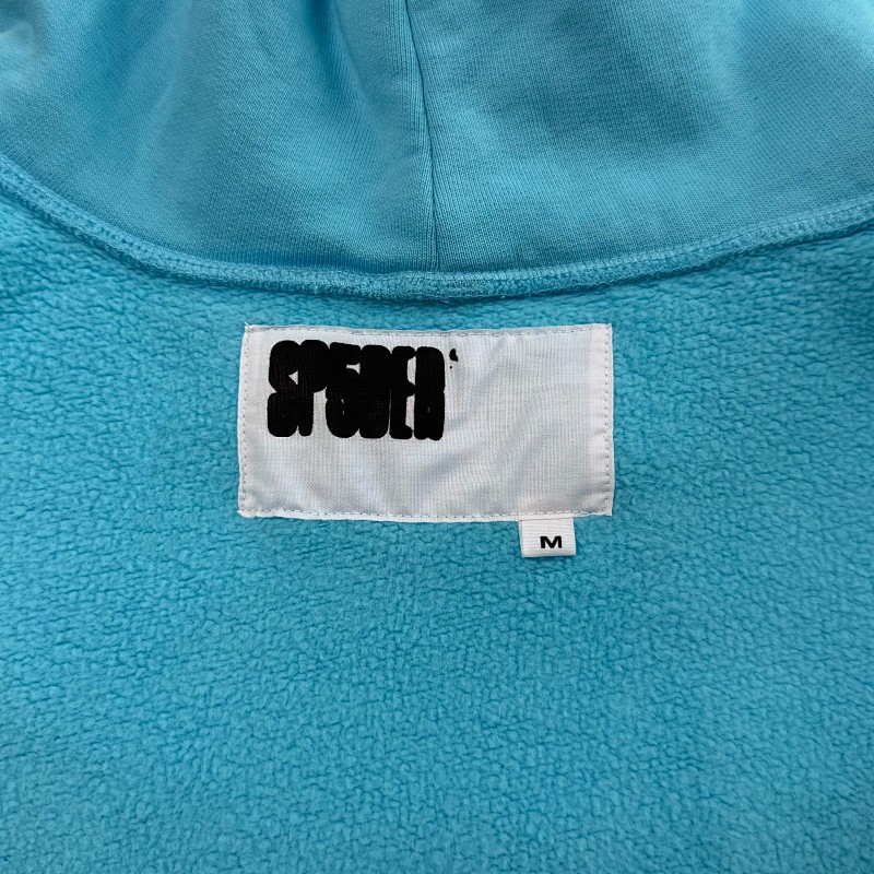 Sp5der Og Web V2 Spray Hoodie Light Blue 12