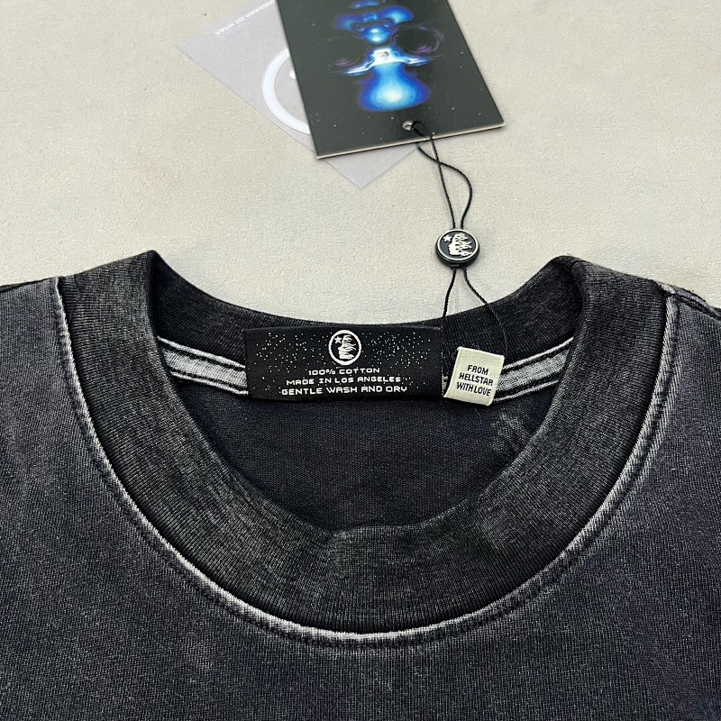 Hellstar Sports Core Logo T-Shirt 'Black/Aqua Blue' 9