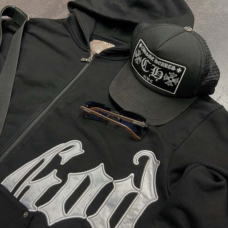 Black/Silver Satin Og Logo Sweatsuit V2 Godspeed 6