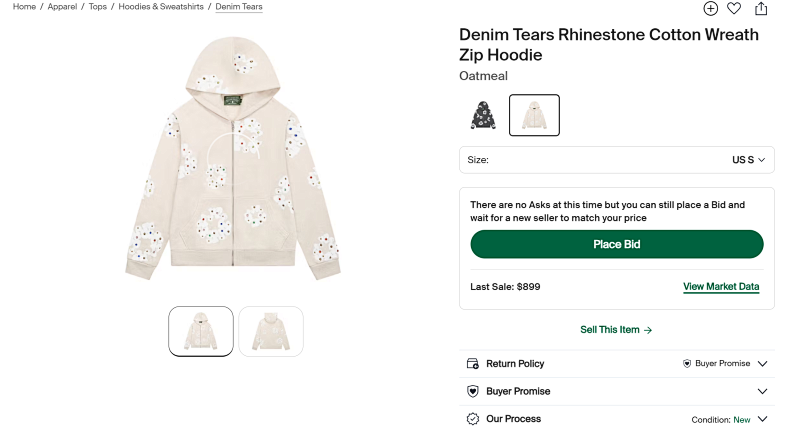 Rhinestone Cotton Wreath Zip Hoodie＆Pants 5