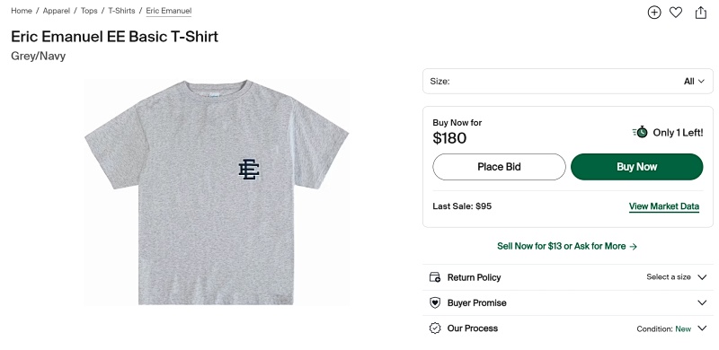 Eric Emanuel Ee Basic T-shirt 2