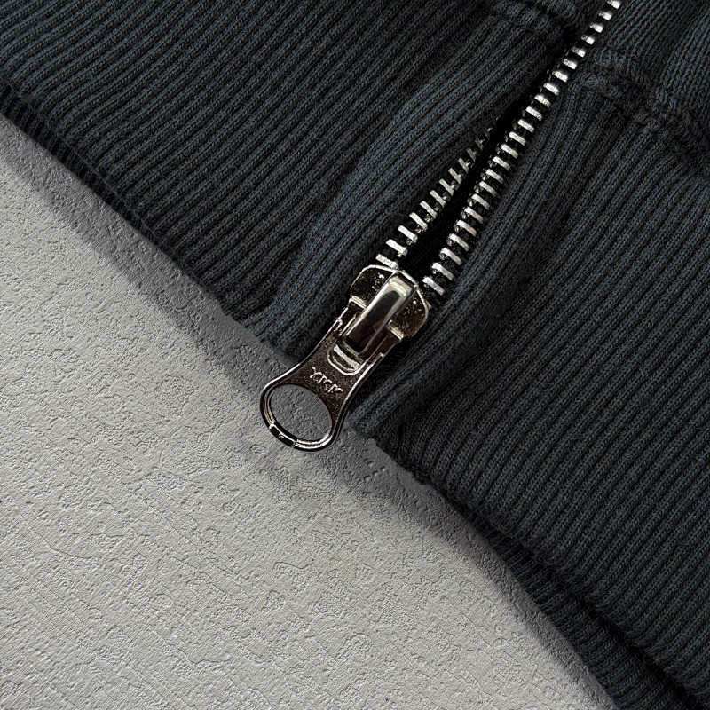Ee Basic Zip Up Hoodie Fw24 Grey/White 9