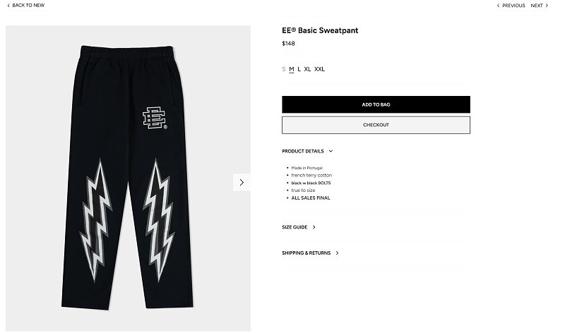 Ee Basic Heather Black/Black Bolts 7