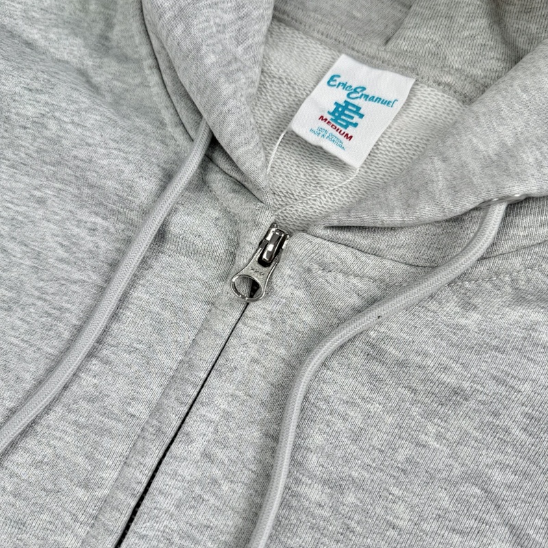Ee Basic Zip Up Hoodie Fw24 Grey/White 12