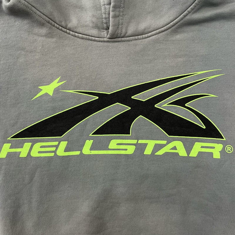 Hellstar Sports Core Logo Hoodie 'Grey' 5