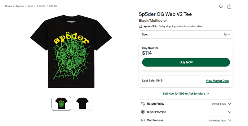 Sp5der Tee