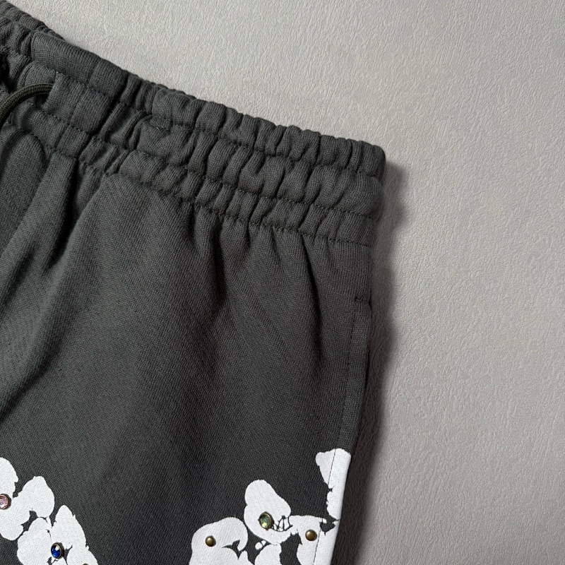 Rhinestone Cotton Wreath Shorts 7