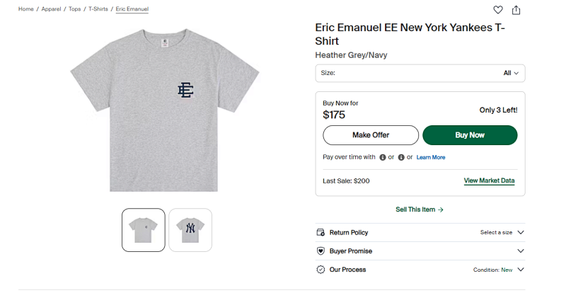 Eric Emanuel Ee Basic T-shirt 3