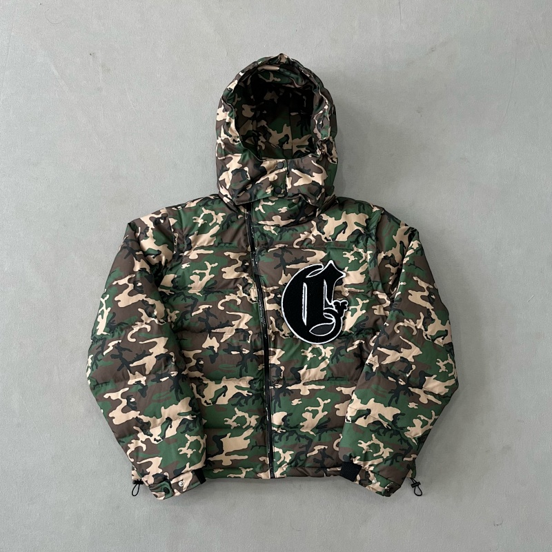 Corvidae Green Camo Puffer Jacket 7
