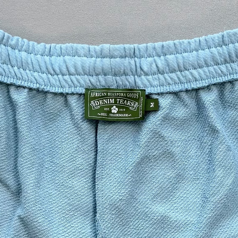 Denim Tears The Cotton Wreath Powder Sweatshorts 8
