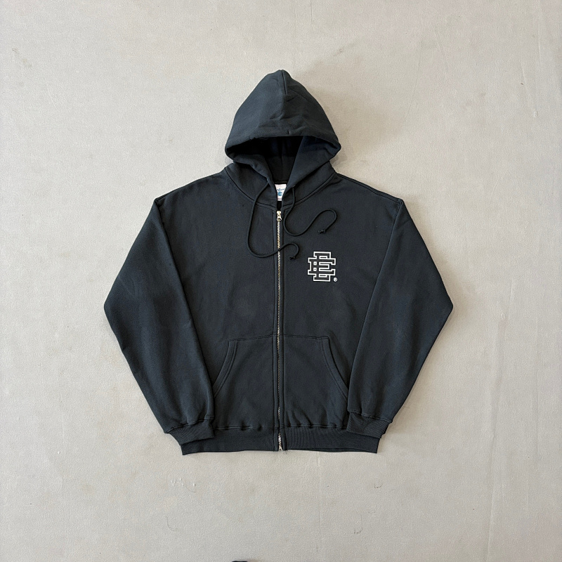 Ee Basic Zip Up Hoodie Fw24 Grey/White 4