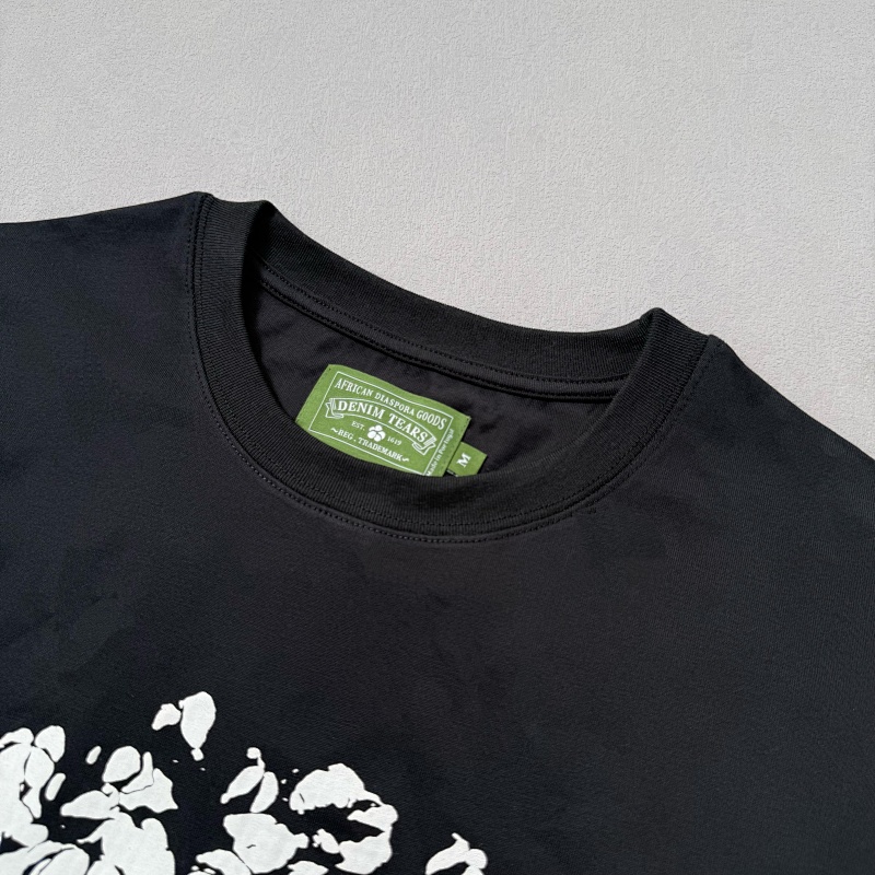 Denim Tears Peace Wreath Long Sleeve Tee Black 7
