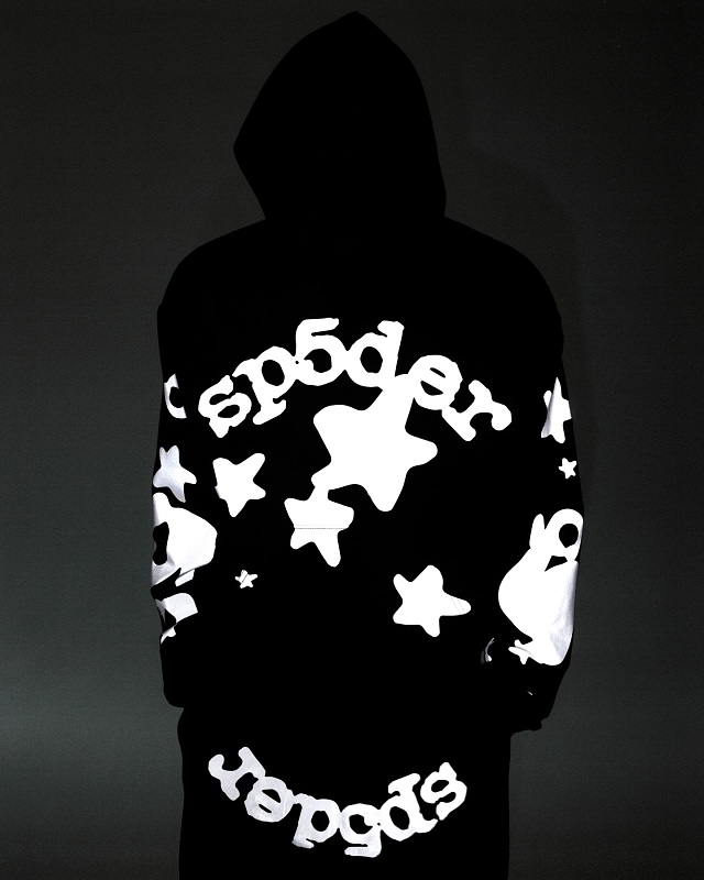 Sp5der Reflective Beluga Hoodie 4