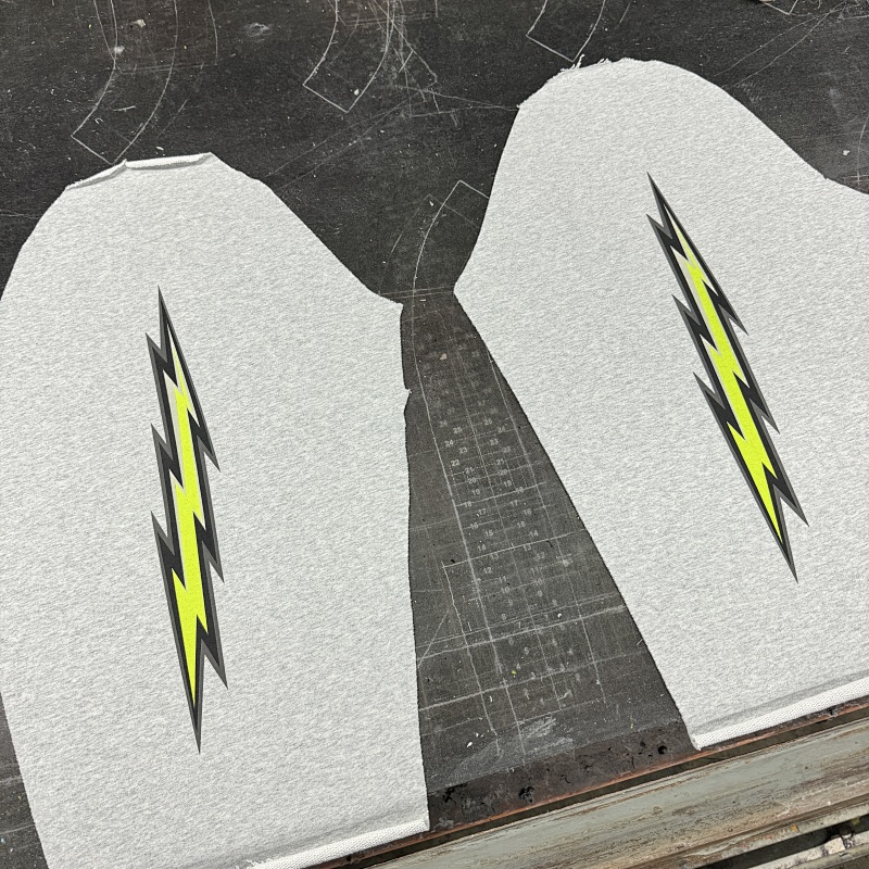 Eric Emanuel Ee Basic Hoodie Gray/Lime Bolt 24FW 9
