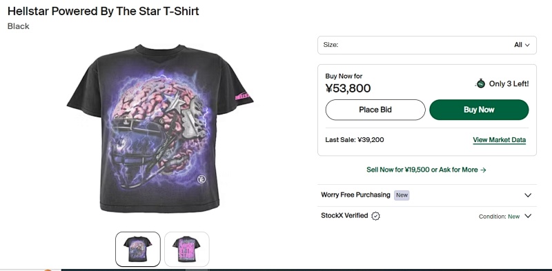 Hellstar Powered By The Star T-Shirt 2