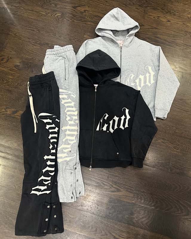 Heather Grey Og Logo Sweatsuit V2 Godspeed 4