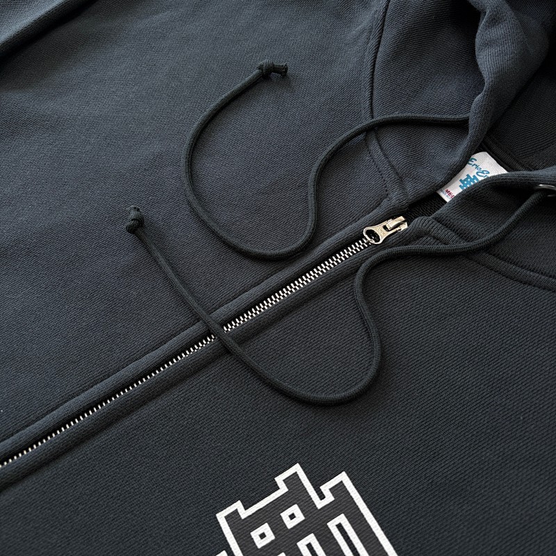 Ee Basic Zip Up Hoodie Fw24 Grey/White 7