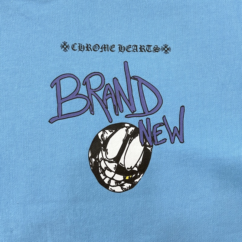 Chrome Hearts X Matty Boy "Brain New" Blue Hoodie 5