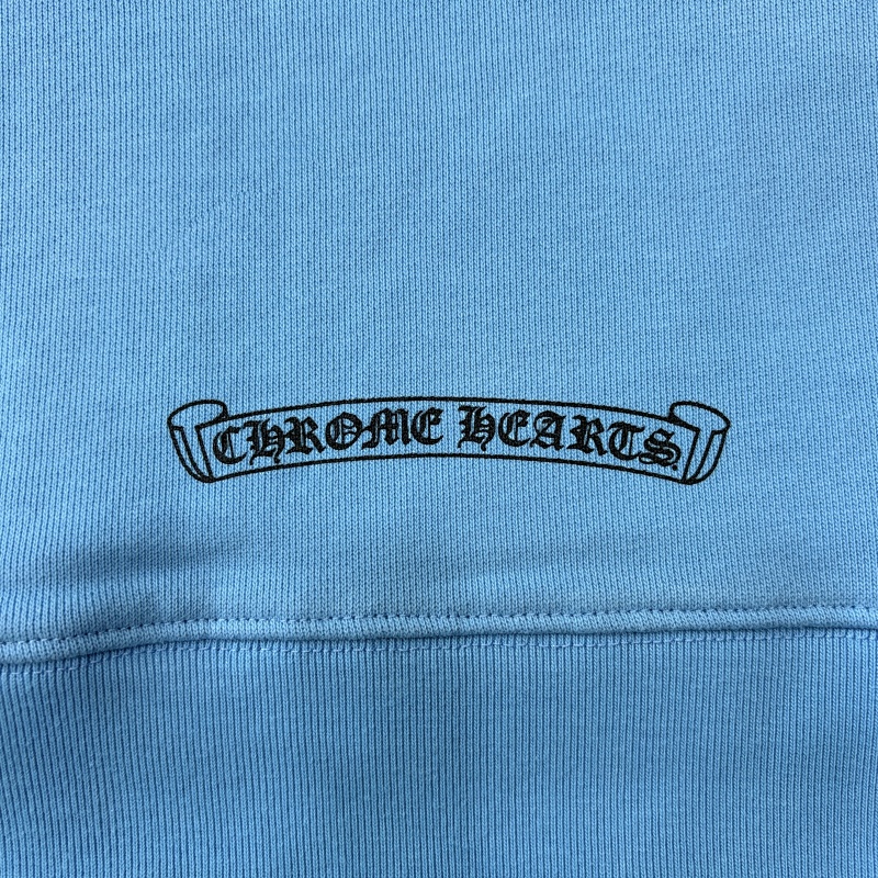Chrome Hearts X Matty Boy "Brain New" Blue Hoodie 9