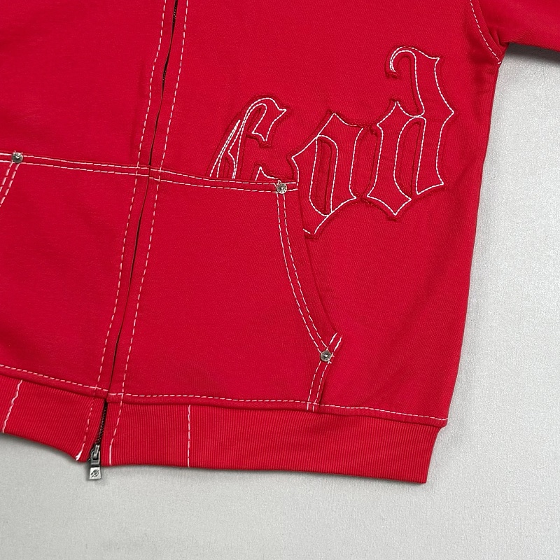 Red Godspeed Og Logo Stitched Sweatsuit 10