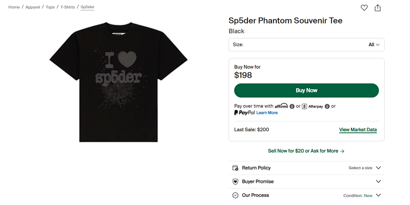 Sp5der Tee