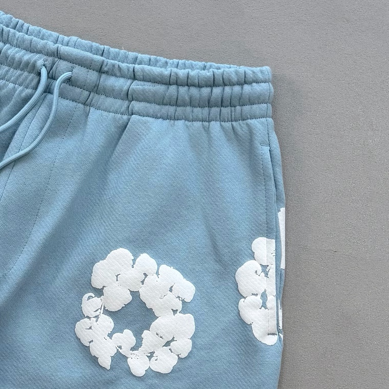 Denim Tears The Cotton Wreath Powder Sweatshorts 7