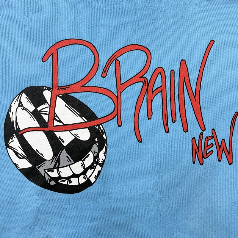 Chrome Hearts X Matty Boy "Brain New" Blue Hoodie 6