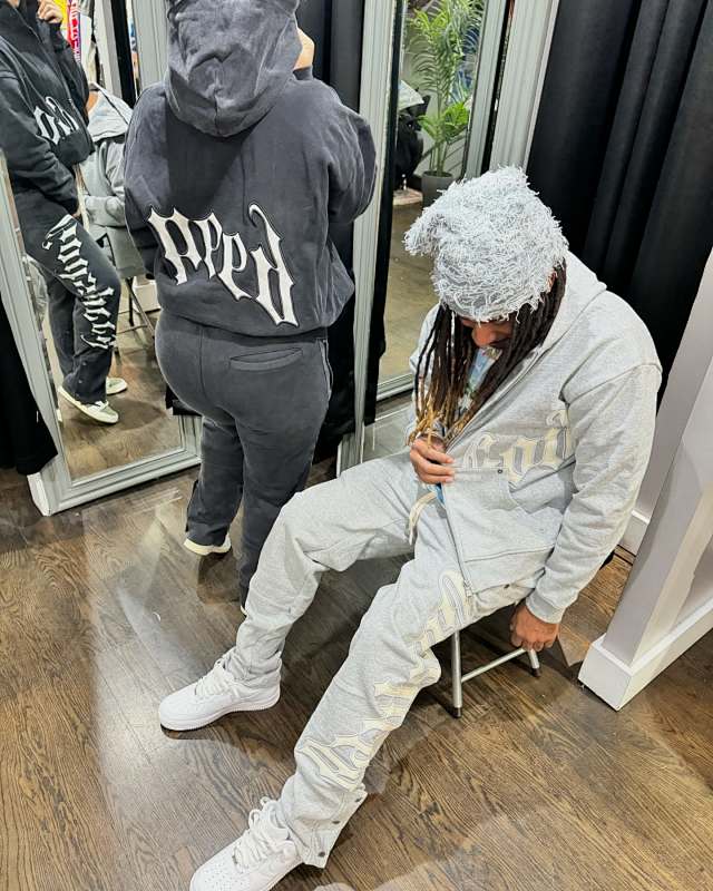 Heather Grey Og Logo Sweatsuit V2 Godspeed 6