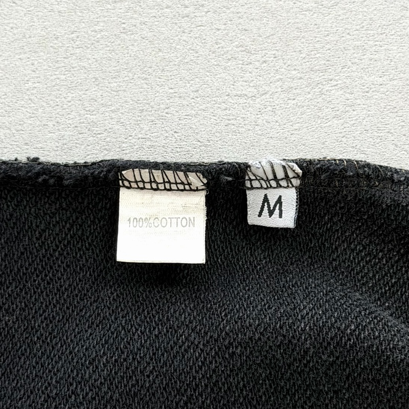 💦Washed Blank Hoodie Black 8