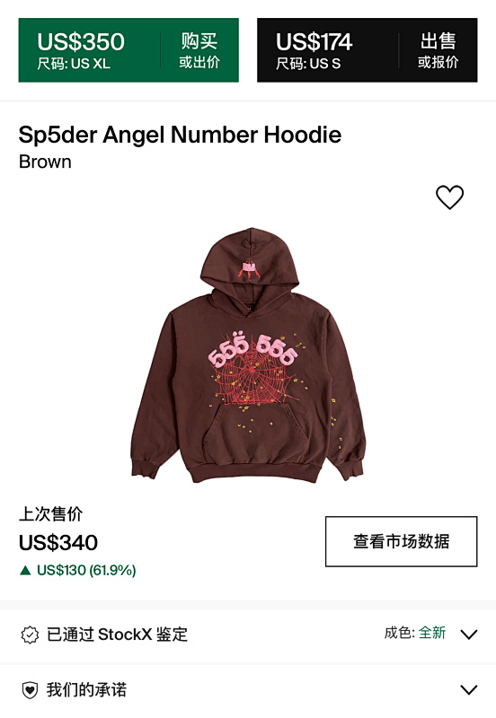 Discount Sp5der 1:1 555 Brown