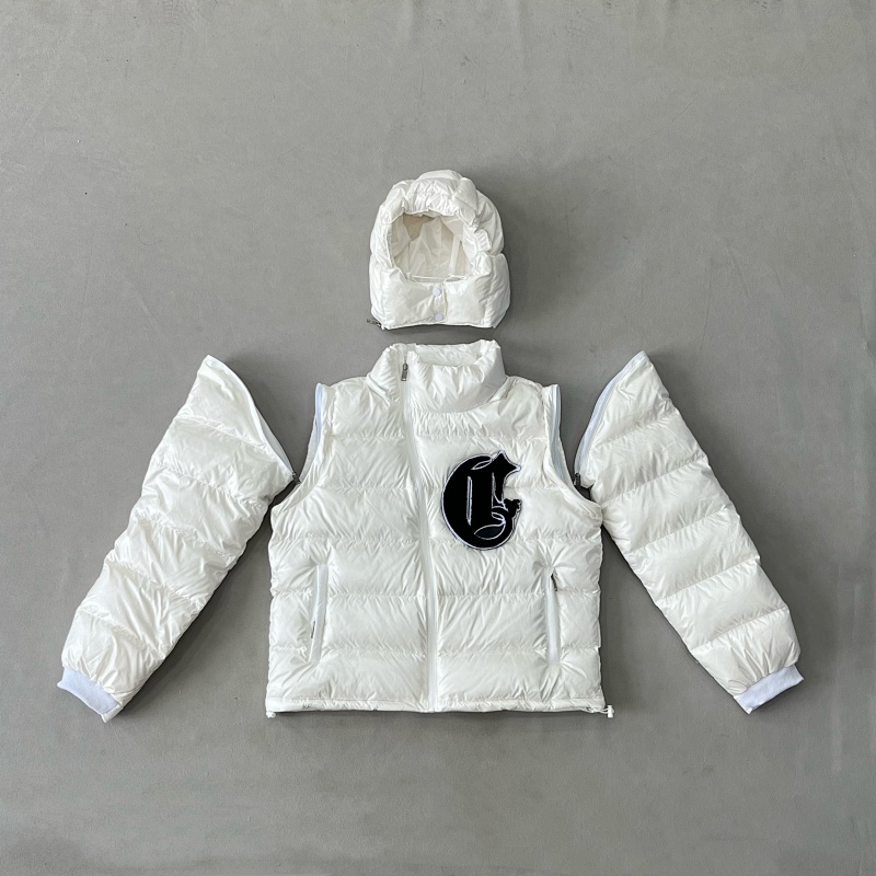 Corvidae Shiny White V2 Puffer Jacket 8