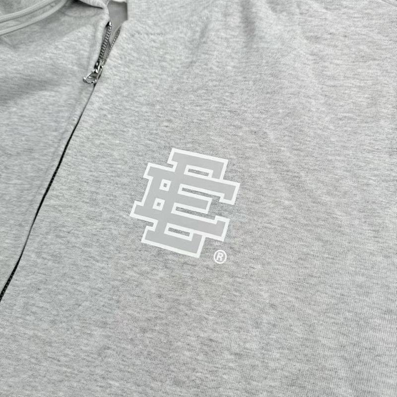 Ee Basic Zip Up Hoodie Fw24 Grey/White 5