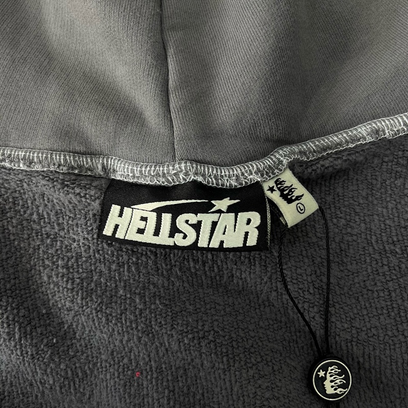 Hellstar Sports Core Logo Hoodie 'Grey' 12