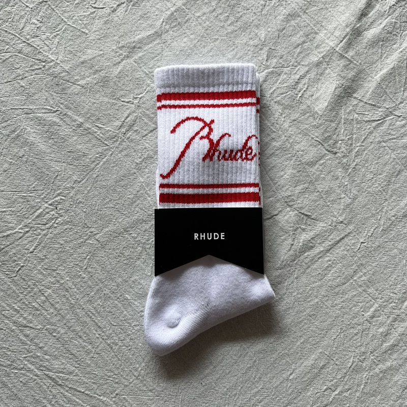 2024 Rhude Script Logo Sock 6