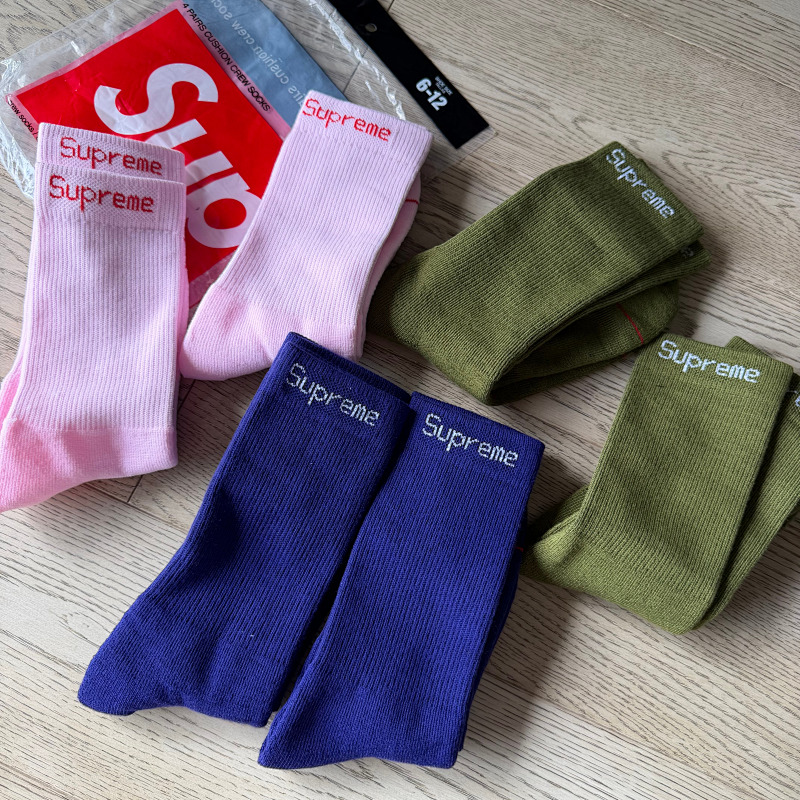 Su* Purple Towel Socks 2 Pairs A Set 8