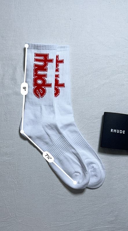 Rhude Ski Club Towel Socks 2025 2