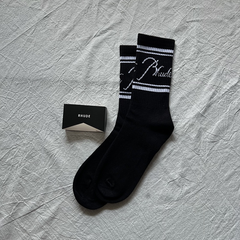 2024 Rhude Script Logo Sock 9