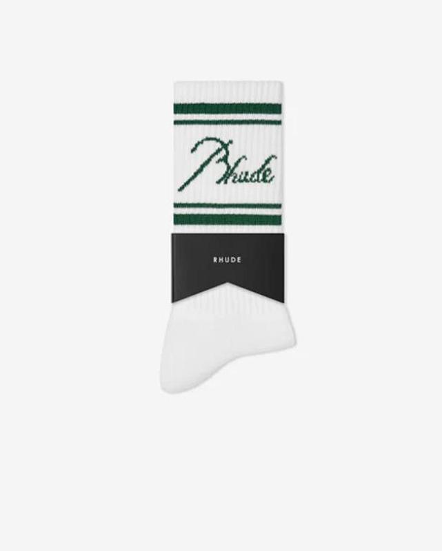 2024 Rhude Script Logo Sock