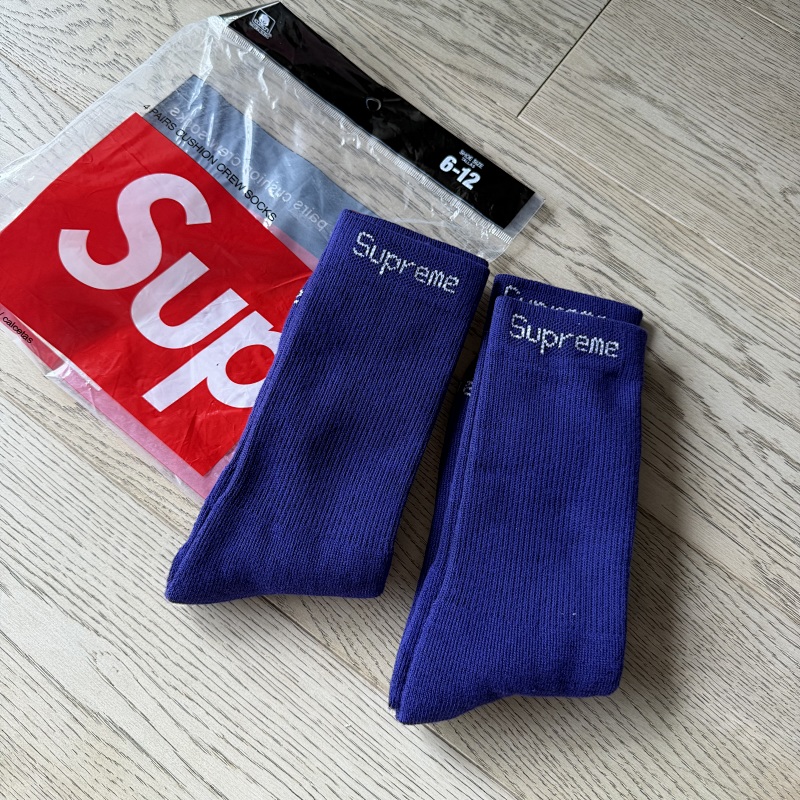 Su* Purple Towel Socks 2 Pairs A Set 2
