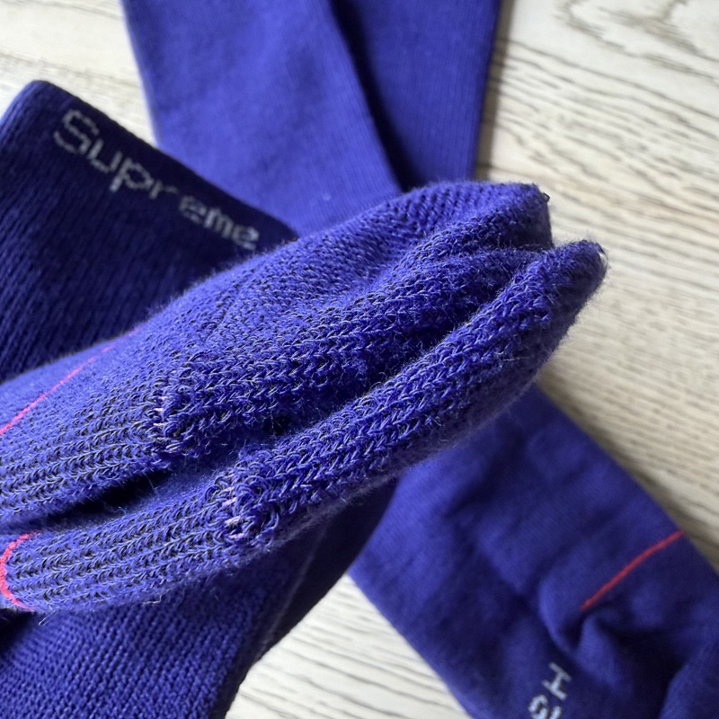 Su* Purple Towel Socks 2 Pairs A Set 5