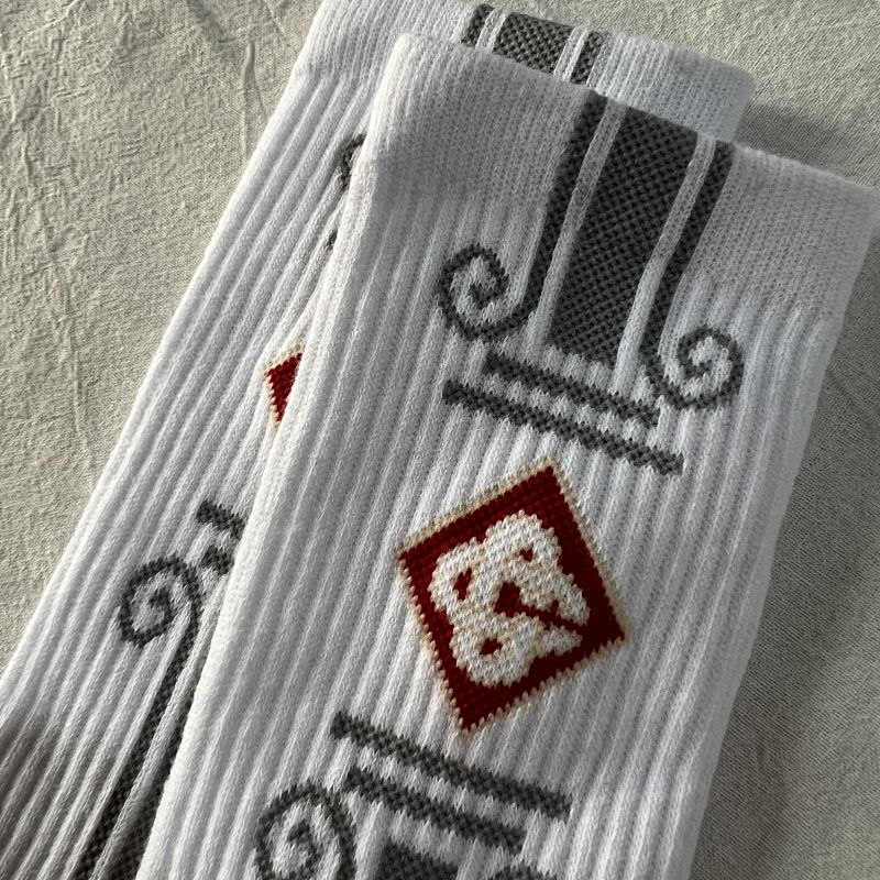 Grey Column Socks 3