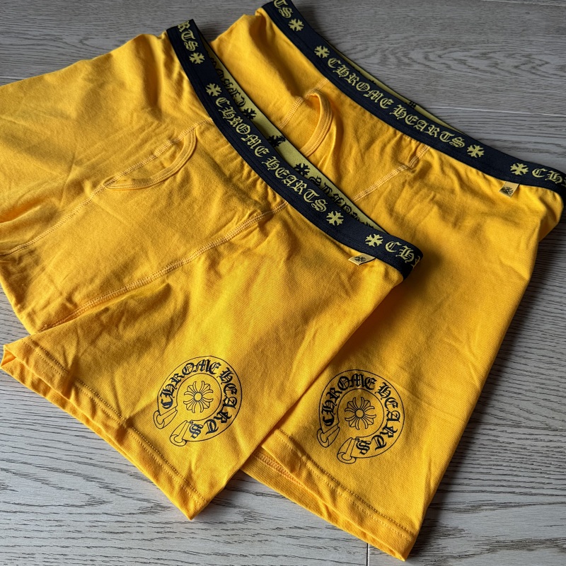 Chr Hearts New Underwear Boxer Brief Yellow Long & Short ——perfect Quality 4