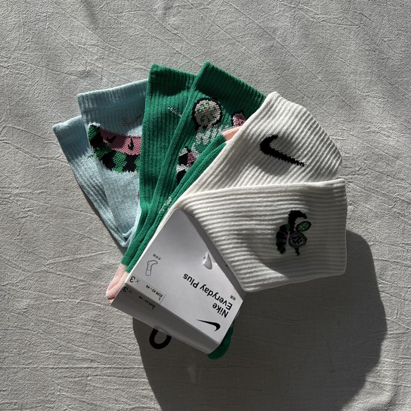 Embroidered Cartoon Socks 3-Pack