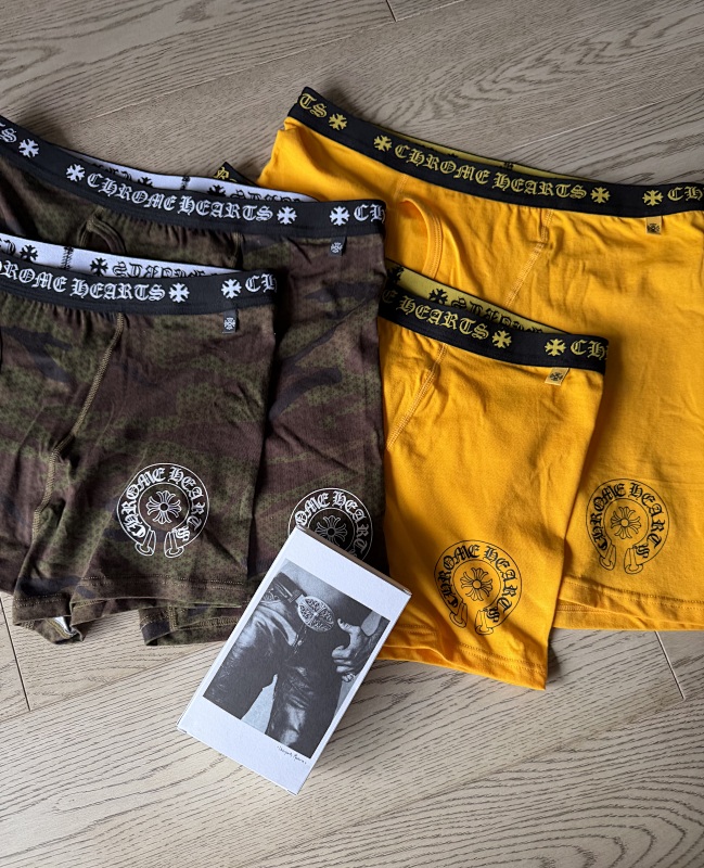 Chr Hearts New Underwear Boxer Brief Yellow Long & Short ——perfect Quality 2